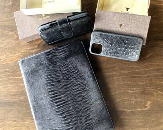 Piel Frama wallet, cell phone cover, ipad cover.