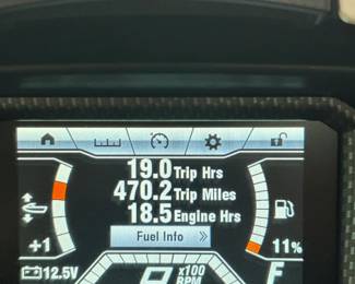 Engine hours on 2019 Yamaha FX Limited Waverunner 
