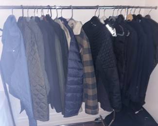 Variety of men's clothing.