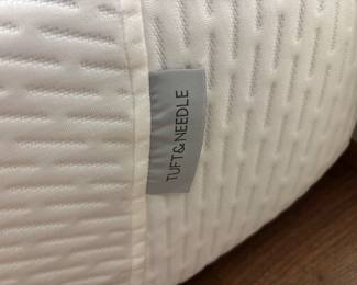 BUY IT NOW! $100.00. Tuft & Needle Full/Double mattress with striped  sheet set & two pillows. 54" x 75". Call Jan at 314 960-5700.