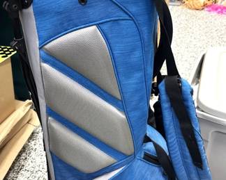 Taylor made Flex Tech Stand Bag. Blue and gray.