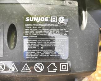 BUY IT NOW! $100.00. Sunjoe SPX2700  Electric pressure washer. Call Jan at 314 960-5700.