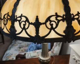 Slag Glass Lamp