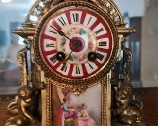 French Figural Mantle Clock