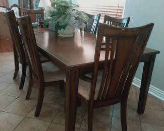 7 piece wood dining set