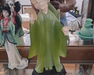 Italian Jade Giesha Figurine