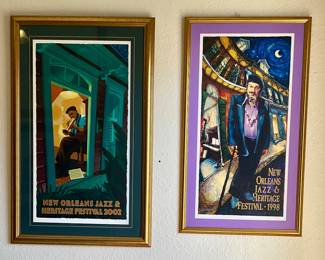 Jazz fest posters from 2002 and 1998