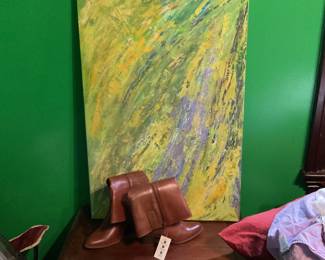 New boots, abstract painting