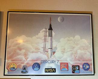 Signed cosmonaut astronaut memorabilia art