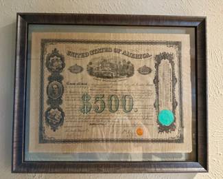 President/General Antonio Lopez de Santa Anna signed bond