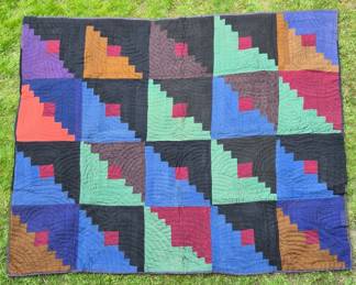Wool Amish quilt mid 19th c.