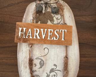 Rustic Harvest Pumpkin Wall Decor with Bells