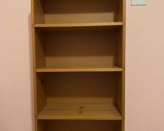 Vintage Pine Open Bookcase
