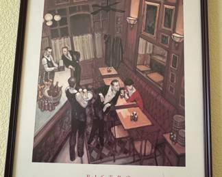 Juarez Machado 'Bistro' Framed Art Print