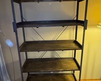 Industrial Style 5-Tier Bookshelf