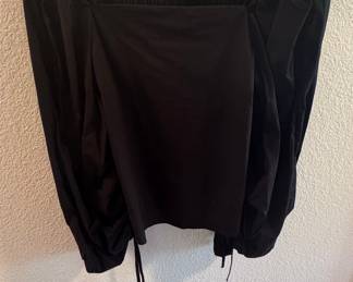 Banana Republic Black Puff Sleeve Blouse