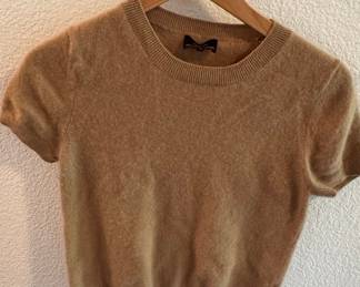 Quince 100% Mongolian Cashmere Short Sleeve Sweater