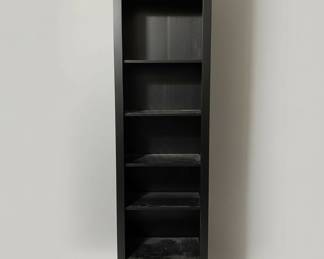 Tall Black Standard Bookcase