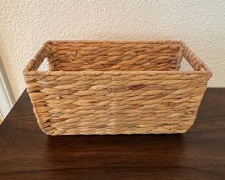 Woven Water Hyacinth Storage Basket