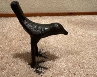 Cast Iron Crow Figurine