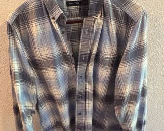 Nautica Men's Plaid Button-Down Shirt