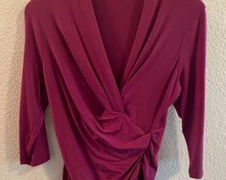 Peruvian Connection Ruched V-Neck Tunic