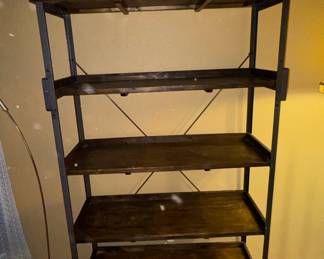 Industrial Style 5-Tier Bookshelf