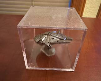 LEGO Star Wars Millennium Falcon (Set 75105) and Micro Machines Millennium Falcon