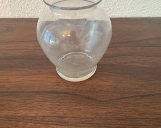 Clear Glass Bubble Style Vase