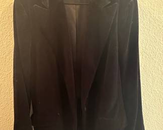 Vintage Black Velvet Blazer