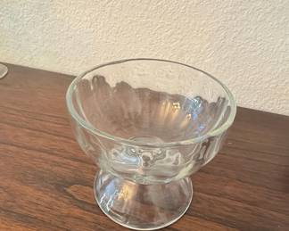 Vintage Libbey Ribbed Optic Dessert Bowl