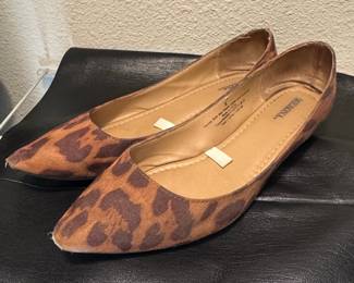 Merona Leopard Print Suede Flats