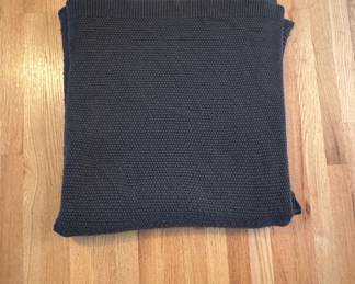 Knitted Cotton Throw Blanket