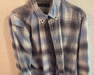 Nautica Men's Plaid Button-Down Shirt