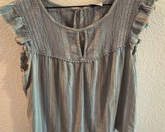 Anthropologie "Smocked Swing Top"