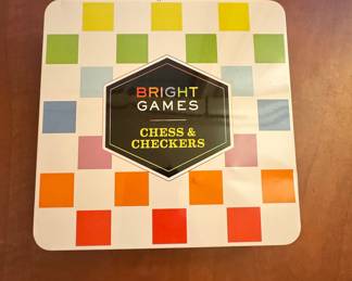 Bright Games Rainbow Chess & Checkers Set