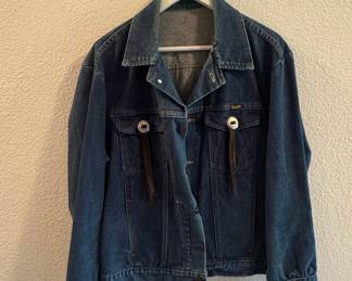 Wrangler Western Denim Jacket with Concho Accents