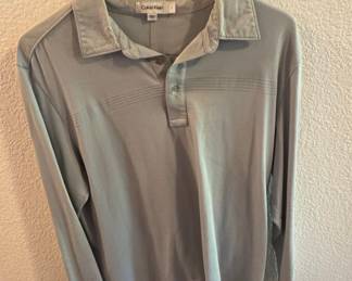 Calvin Klein Long-Sleeve Polo Shirt