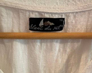 Blanc du Nil Sleeveless Linen Blouse