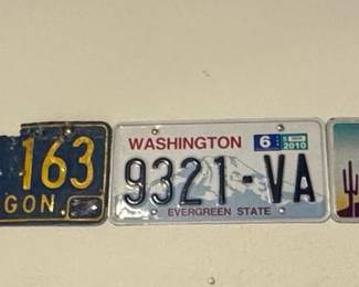 Vintage American State License Plate Collection