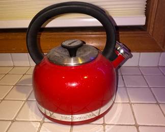 KitchenAid Empire Red Stovetop Tea Kettle