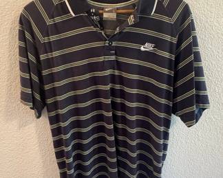 Vintage Nike Men's Striped Polo Shirt