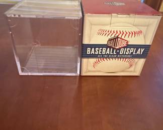 BallQube The Original Baseball Display Case with Grandstand and UV Protection
