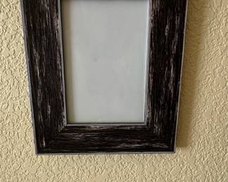 Distressed Black Wood Picture Frame