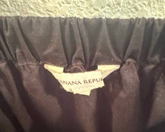 Banana Republic Black Puff Sleeve Blouse