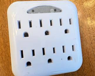 6-Outlet Wall Tap Adapter with Surge Protection and USB Ports