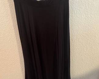 Women's Black Jersey Maxi Skirt
