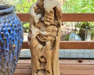 141 OutdoorCastCementChineseFigureStatue