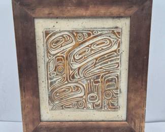 39 2005JosephIligNorthwestStonewareTileFramedArt
