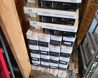 19 boxes of MSI Rockmount Stacked Stone M-Series Interlocking Panels